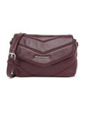 MARINA GALANTI Maroon Color Soft PU Material Medium Size Shoulder Bag