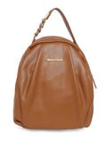 MARINA GALANTI Brown Color Soft PU Material Medium Size Backpack