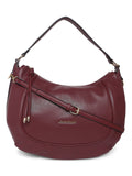 MARINA GALANTI Wine Color Soft PU Material Medium Size Hobo - MB0360HO3021