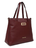 MARINA GALANTI Wine Color Soft PU Material Medium Size Handbag - MB0388HG2021