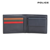 Police NATE BIFOLD COIN WALLET- Navy