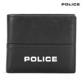 Police NATE OVERFLAP COIN WALLET-Black