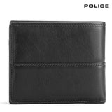 Police NATE OVERFLAP COIN WALLET-Black